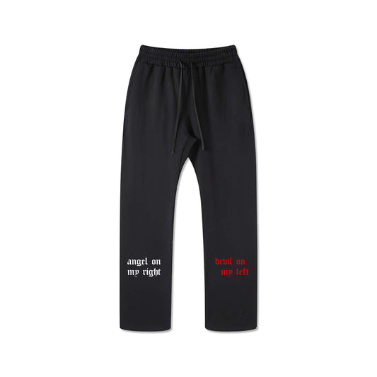 BYP x Grey Gradient Angels & Devils Straight Leg Sweatpants